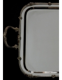 Vassoio rettangolare in argento mod.barocco