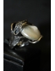 Anello con perla barocca in argento