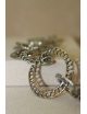 Bracciale con cerchi in argento e bronzo