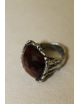 Anello in argento con pietra dura colorata