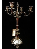 centro tavola candelabro a 4 fiamme in sheffield antico inglese