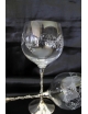 Coppia bicchieri gambo in argento e coppa in cristallo