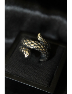 Anello in argento modello serpente