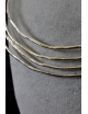 Collana girogola in argento modello onde