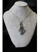 Collana in argento con ciondolo e malachite