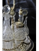 Cruet completa girevole in sheffield antico inglese datata 1840