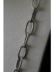 Collana martellata in argento cm 92