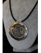 Collana con medaglione in argento e bronzo