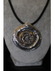 Collana con medaglione in argento e bronzo