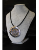 Collana con medaglione in argento e bronzo
