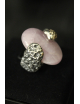 Anello in argento crateri pietra grande