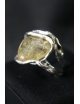 Anello in argento goccia con citrino