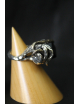 Anello in argento barilotto con onice