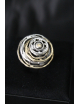 Anello in argento cerchi e fili