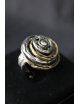 Anello in argento cerchi e fili
