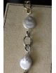 Bracciale a catena in argento e perle