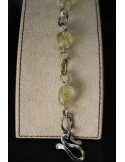 Bracciale a catena in argento con citrina