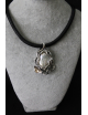 Collana con perla barocca e argento