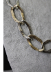 Collana con maglie ovali in argento e bronzo