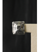 Coppia orecchini modello piramide in argento e bronzo