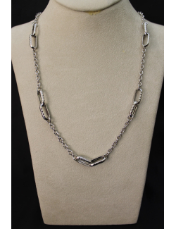 Collana a catena in argento cm60