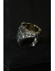 Anello in argento con cristallo fumè