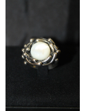 Anello Germogli con madreperla e argento