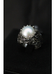 Anello modello corallo in argento e madreperla