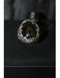 Anello in argento con cristallo ametista