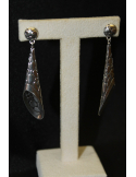 Coppia orecchini pendenti in argento modello wall