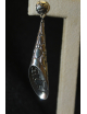 Coppia orecchini pendenti in argento modello wall