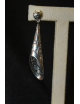 Coppia orecchini pendenti in argento modello wall