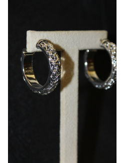 Coppia orecchini modello Bizantina mm30 in argento