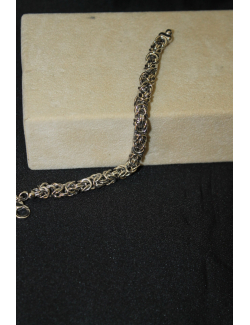 Bracciale medio modello bizantina in argento