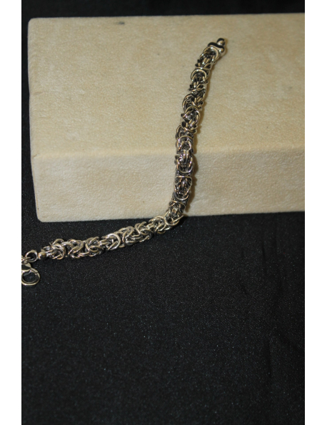 Bracciale medio modello bizantina in argento