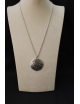 Collana medaglione pepite in argento cm 60