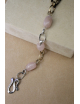 Bracciale catena in argento con quarzo