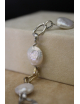 Bracciale catena in argento con perle barocche
