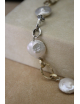 Bracciale catena in argento con perle barocche