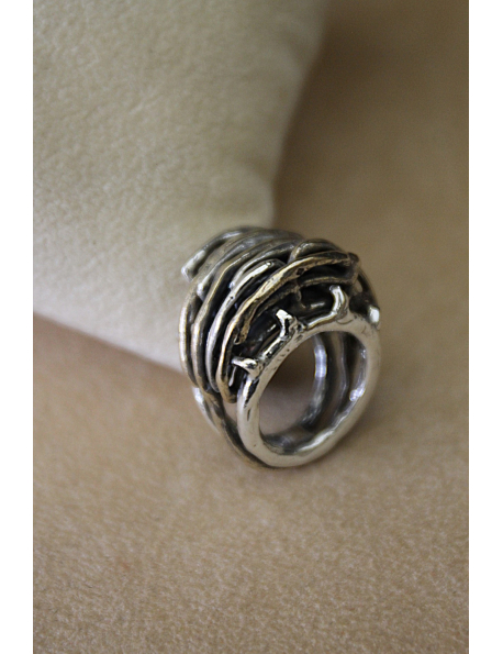 Anello incastri mobili in argento