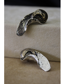 Coppia orecchini goccia design in argento