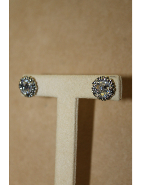 Coppia orecchini shine in argento e pietra