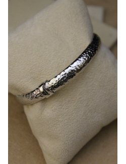 Bracciale bangle moon rock medio in argento