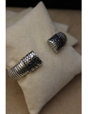 Bracciale tubogas croco grande in argento