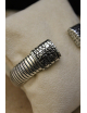 Bracciale tubogas croco grande in argento