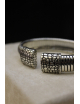 Bracciale tubogas croco grande in argento
