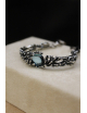 Bracciale goccia oceano in argento