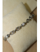 Bracciale mini drops con perle e argento