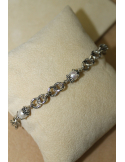 Bracciale mini drops con perle e argento