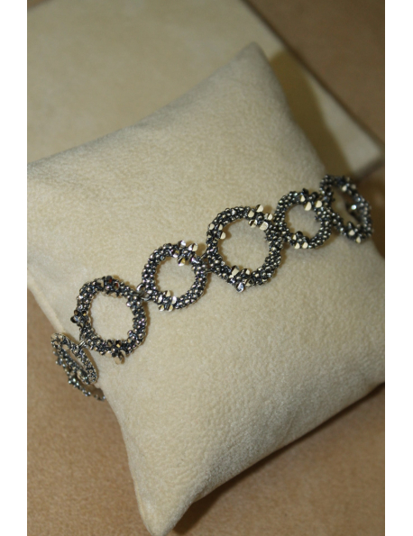 Bracciale millefiori in argento